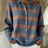 Anna™ | Měkký pletený svetr s kostkovaným vzorem