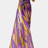 Barvité A Vzdušné Šaty S Výrazným Vzorem Na Jedno Rameno