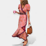 Romantické Šaty s Páskem a Volánky na Večery Působivé