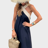 Elegantní Šaty S Otevřeným Zadem A Překříženým Výstřihem