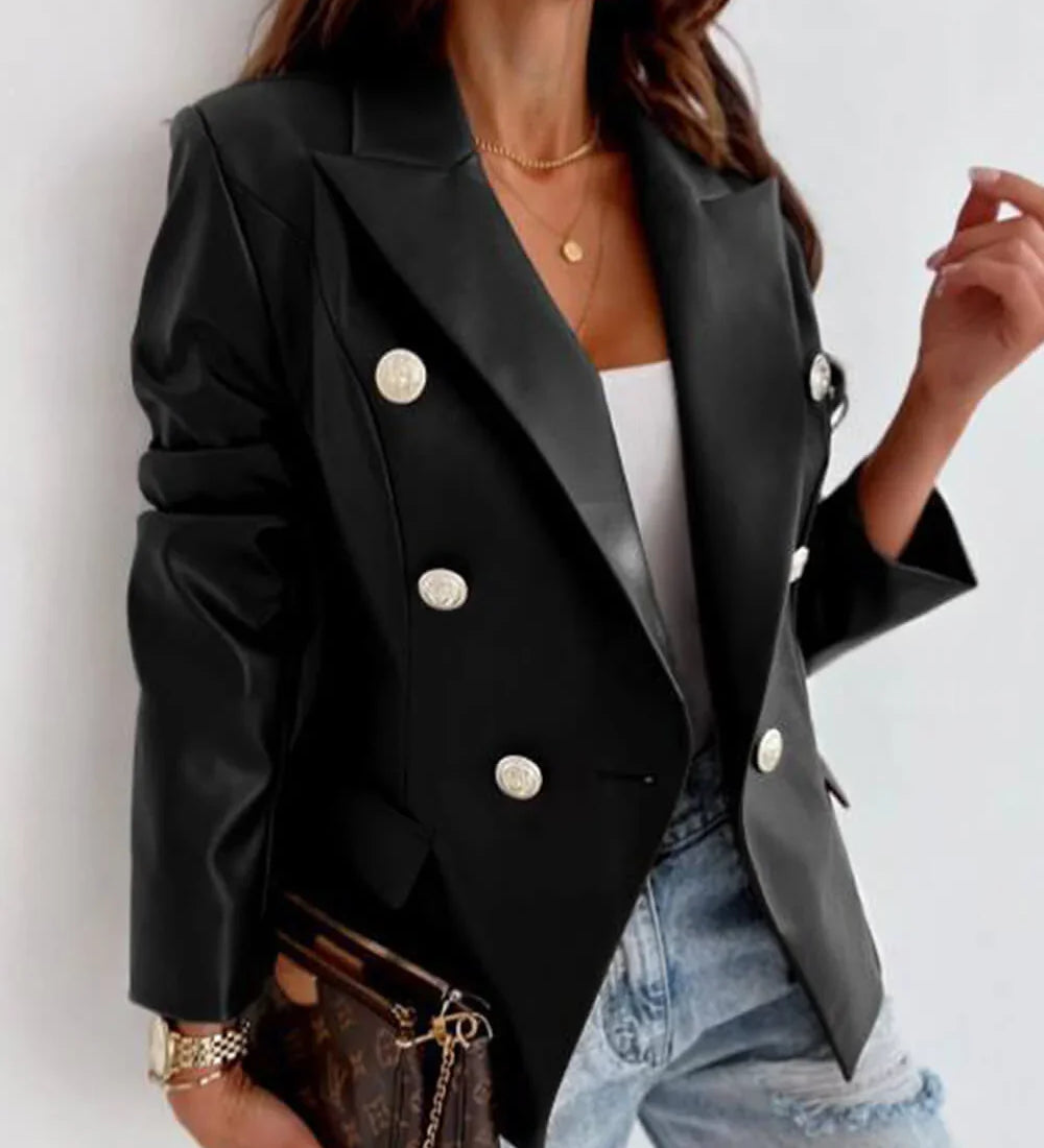 Alena - Kožená motorkářská bunda