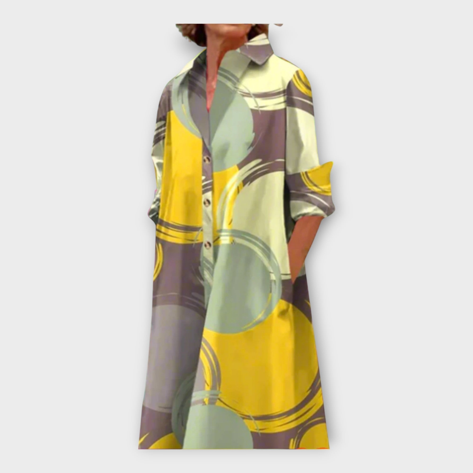 Ruční Šité Šaty Geometrickým Vzorem Ženského Stylu Luxusní