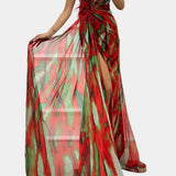 Barvité A Vzdušné Šaty S Výrazným Vzorem Na Jedno Rameno