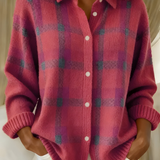 Anna™ | Měkký pletený svetr s kostkovaným vzorem