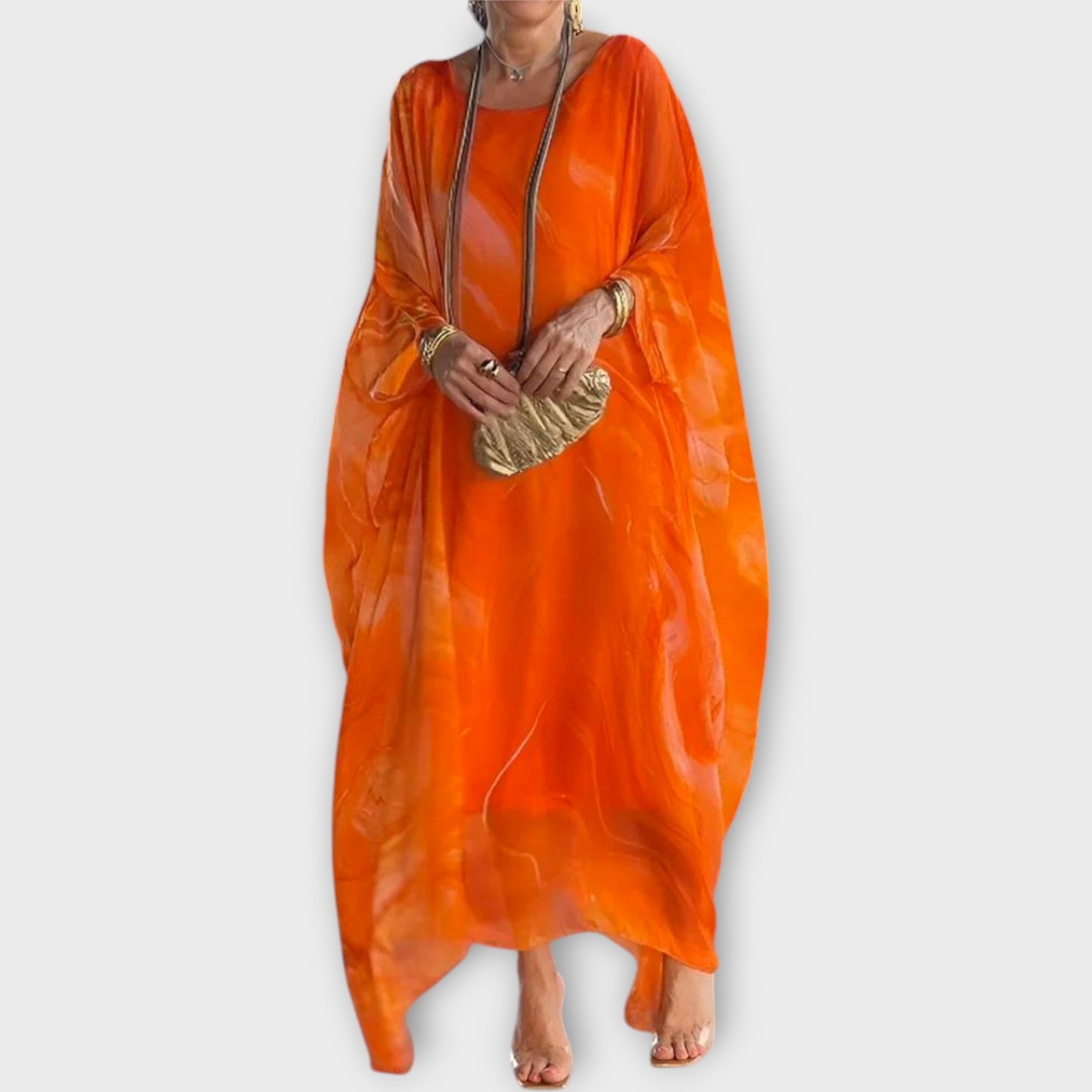 Kaftán Maxi S Průsvitnou Texturou Pro Letní Inspiraci