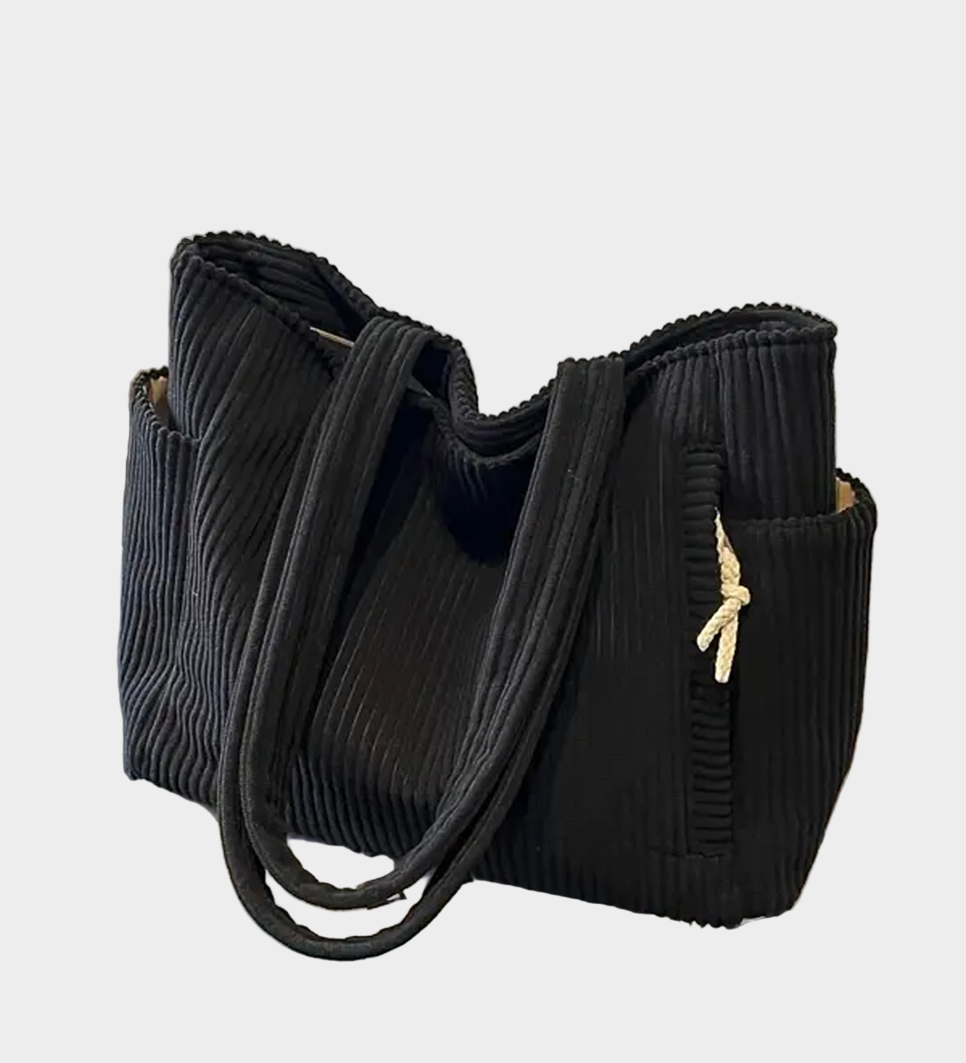 Pletená Taška Přes Rameno s Detailním Šňůrkovým Vzorem a Moderním Nádechem