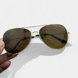 TEREZA - Stylové Retro Sluneční Brýle S Zrcadlovými Skly A Elegantním Zlatým Rámem Pro Moderní Ženy V Inpired Looku