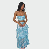 Kolekce Klidného Oceánu Modrá Tyrkysová Vzdušný Střih