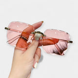 [ANETA] - Bezrámové Brýle Klasický Retro Minimalistický Nádech Lehký Materiál Denní Elegance Unisex Vzhled