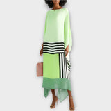 Kaftán S Lineárním Vzorem Letní Lehký Pohodlí Prodyšnost