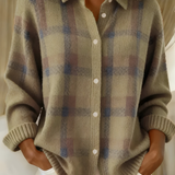 Anna™ | Měkký pletený svetr s kostkovaným vzorem