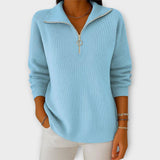 Pletená Mikina Se Zipem A Elegantním Límem Pro Každý Styl