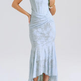 Kiara Šaty Elegantní Večerní Střih S Jemným Vzorem Pro Ženy