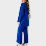 Pletený Set S Volným Střih Pro Elegantní Dámský Vzhled