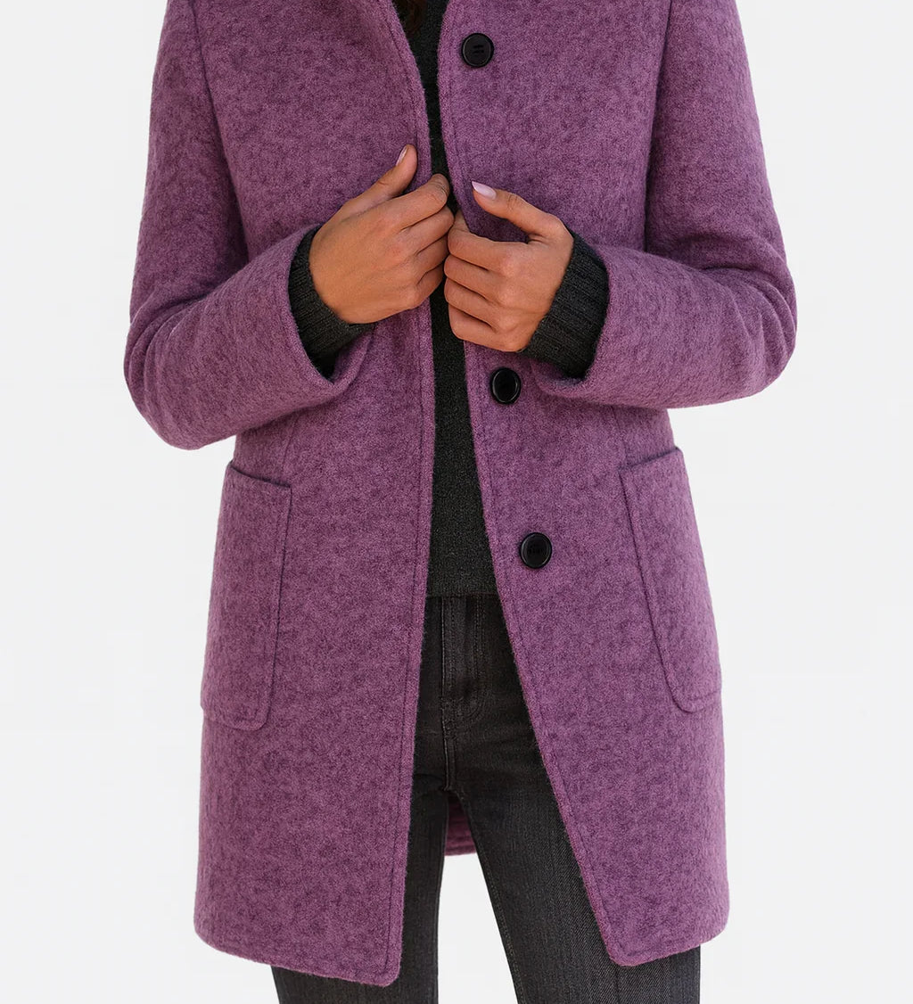 Stella - Dámská kabátová bunda s vysokým límcem