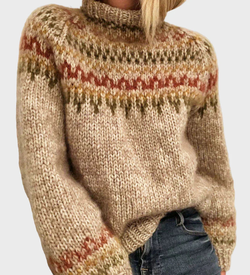 Magda | Pletený Svetr S Kulatým Výstřihem Elegantní Pohodlí