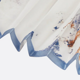 Elegantní Dlouhé Šaty S Nabranými Rukávy A Výstřihem Do V