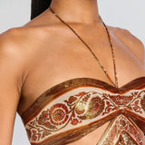 Maxi Šaty Zlatá Aura Okouzlující Večerní Příležitosti