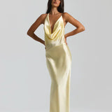 Lilly Maxi Šaty Elegantní Hedvábně Jemné Textury Pro Večer