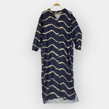 Bohemské Šaty Dlouhými Rukávy Plynulý Střih Lehký Materiál