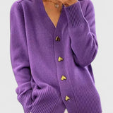 Elegantní Pletený Kardigan Se Knoflíky Pro Příležitost