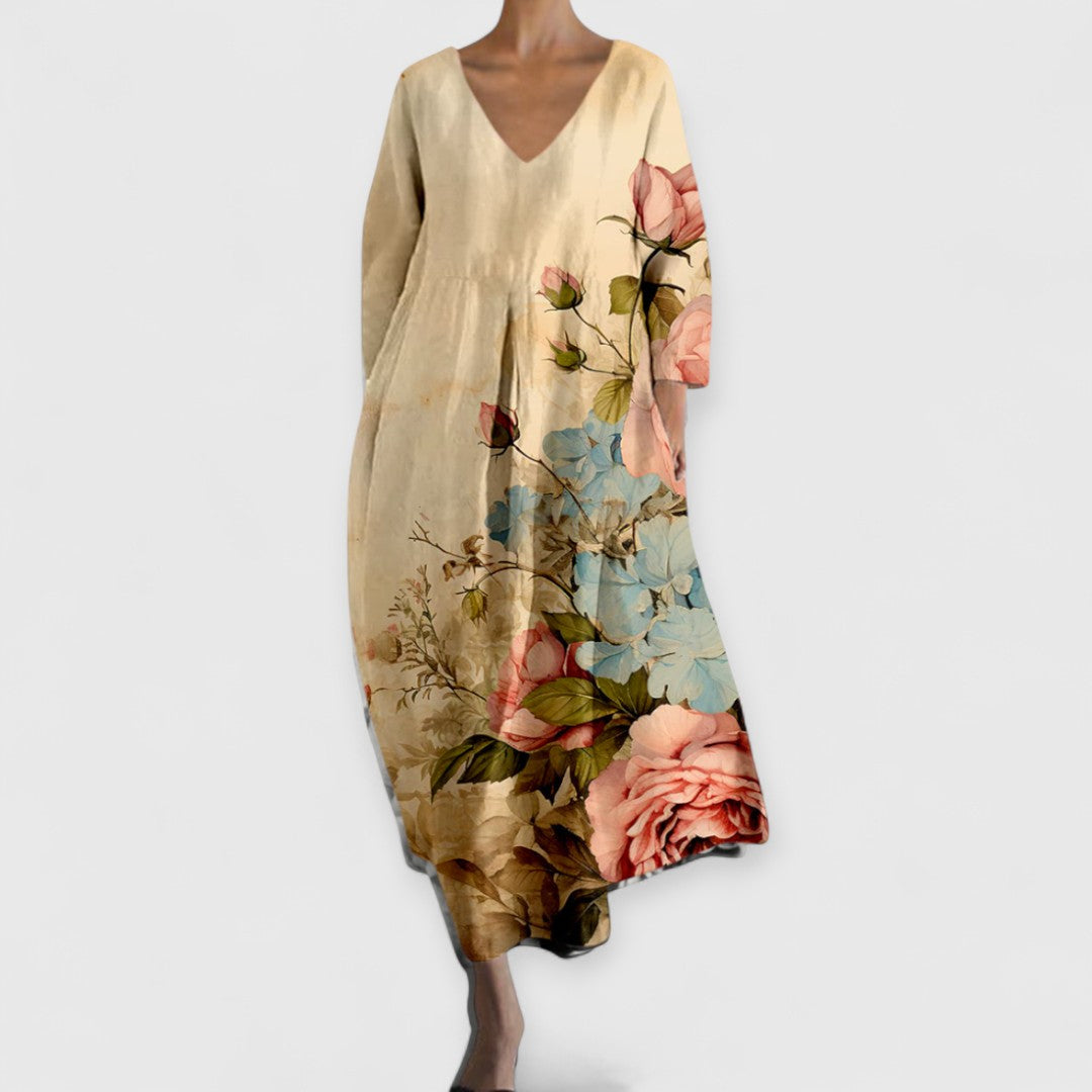 Živý Maxi Šaty Kalina Romantické Elegantní Letní Silueta