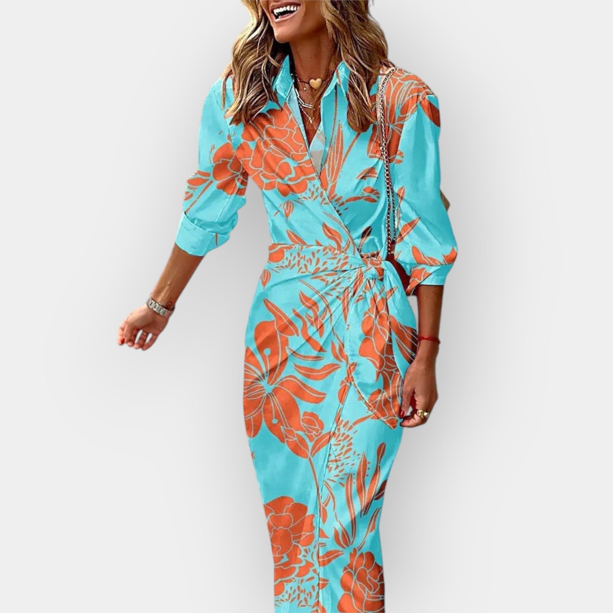 Letní Šaty Slunečné Dny Lehký Materiál Pohodlný Střih