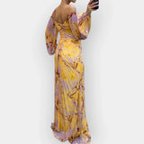 Vzdušné Šaty S Rozparkem Lehký Materiál Komfortní Elegantní