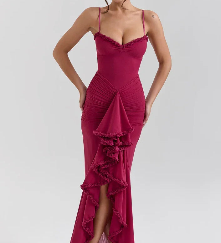 Barbora Šaty S Volánky Pro Elegantní Večer A Ženskost