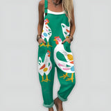 Elegantní Pohodlný Overal S Roztomilým Vzorem Kuřátek