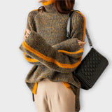 Breseis Dámský Vintage Svetr Zimní Pohodový Styl Elegantní