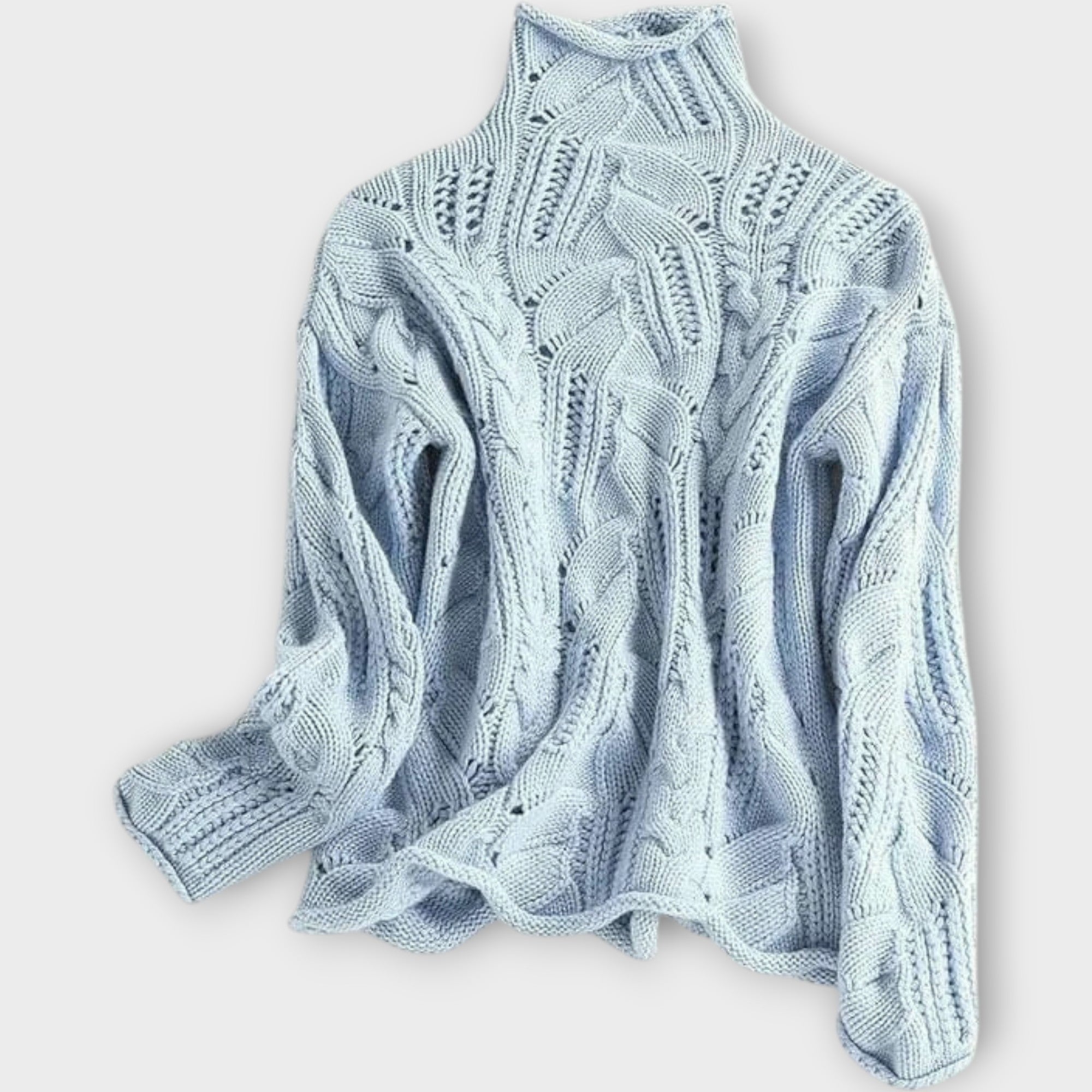 Pletený Svetr S Texturou A Rolákem Pro Každou Příležitost