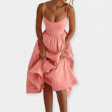 Minidšaty S Kulatým Výstřihem A Tenkými Ramínky Letní