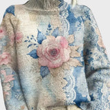 Elegantní Pletený Rolák S Krajkovými Prvky Pro Styl