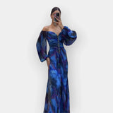 Vzdušné Šaty S Rozparkem Lehký Materiál Komfortní Elegantní