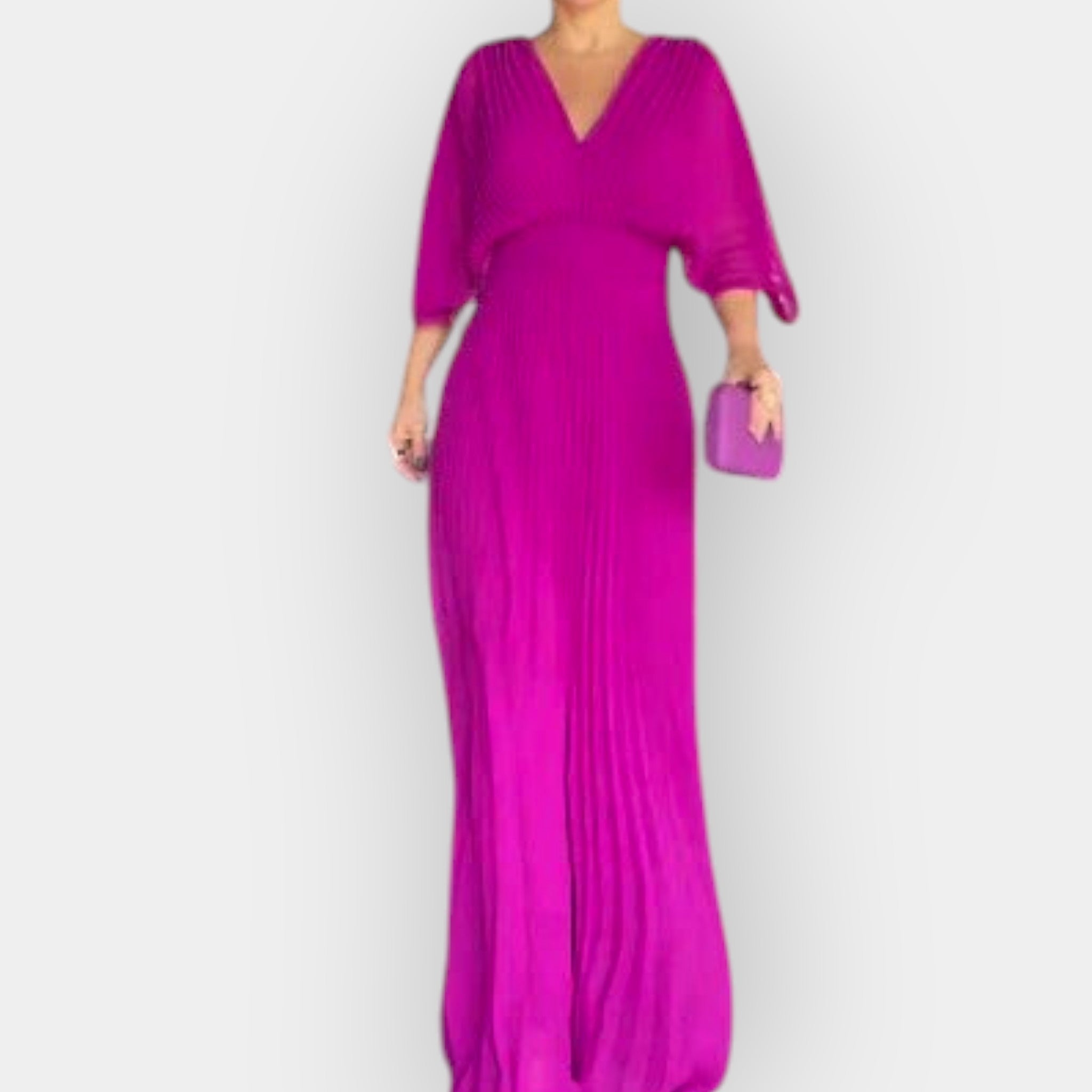 Elegantní Plisované Šaty Se Stylovým Střihem Pro Formální