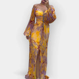 Vzdušné Šaty S Rozparkem Lehký Materiál Komfortní Elegantní