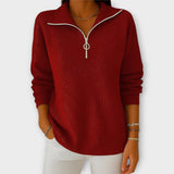 Pletená Mikina Se Zipem A Elegantním Límem Pro Každý Styl