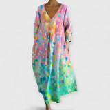 Zářivé Šaty S Výstřihem Do V Letní Pastelové Tóny Pro Vás