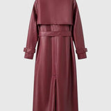 Zora – gabardénový kabát s páskem