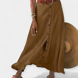 Poloprůhledná midi sukně s rozparkem