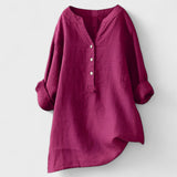 Freja - Pohodlná Košile s Knoflíky