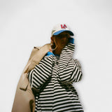 Marie Pruhovaný Oversize Svetr Pro Každodenní Nošení