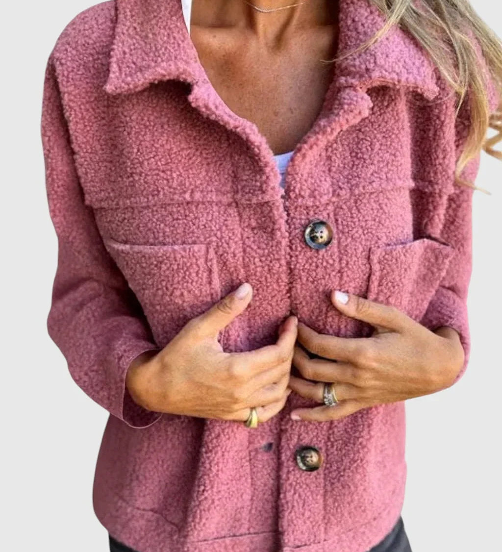 Nora – Teddy bunda na knoflíky