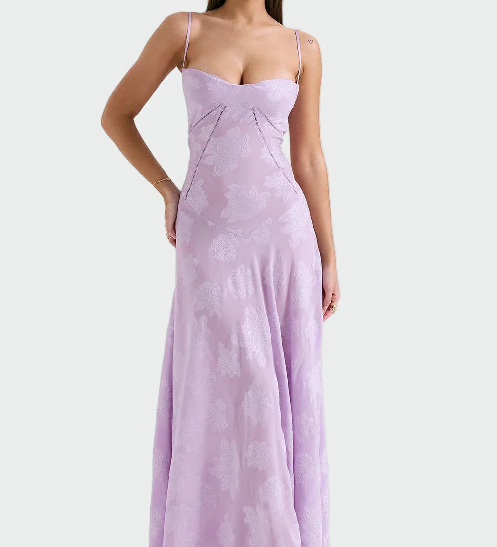 Edita | Dlouhé Květinové Šaty Lehká Vzdušná Silueta Letní Dny