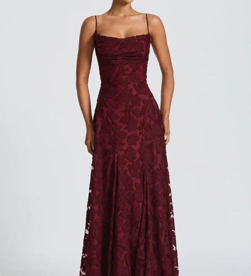 Frances Maxi Šaty Pro Svatby A Formální Elegantní Události