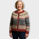 Vladimíra | Pletený Svetr S Knoflíky A Diskrétním Vzorem Pro Každý Styl