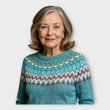 Karla | Svetr S Moderním Vzorem Pro Každý Styl Volný Střih Stylový