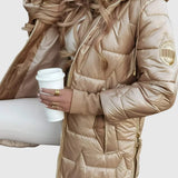 Nolwen – Elegantní dámský kabát s kapucí