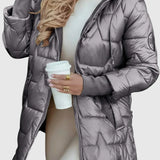 Nolwen – Elegantní dámský kabát s kapucí